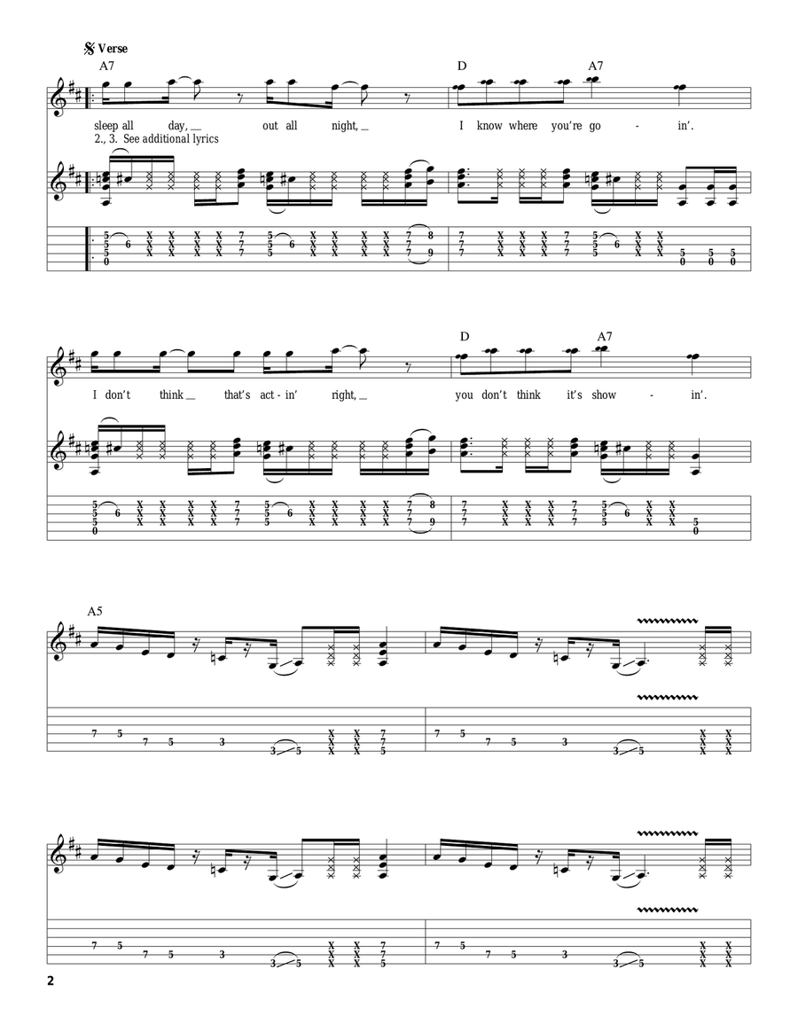 Funk #49 Acoustic Guitar scores gallery preview page 2