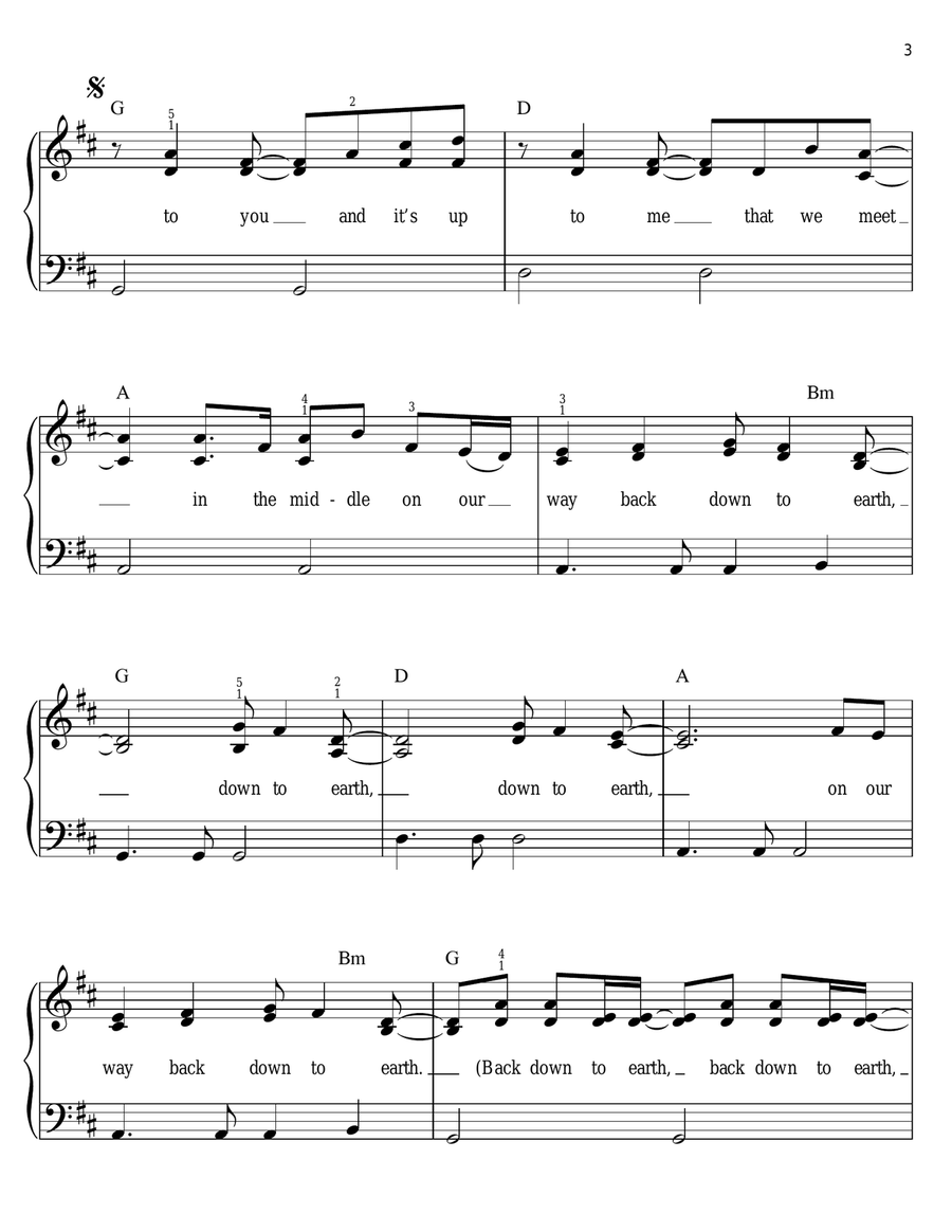 Down To Earth Voice scores gallery preview page 3