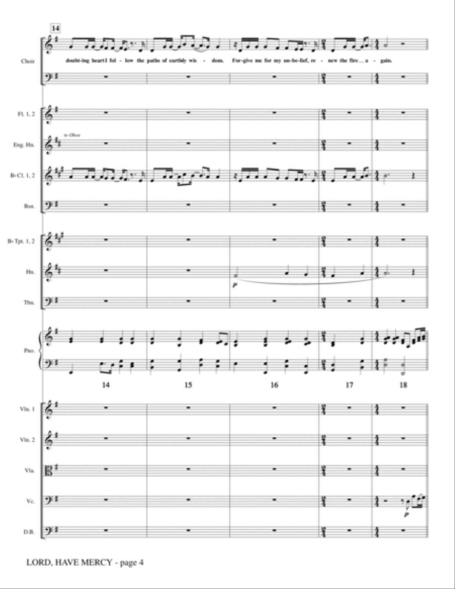 Lord Have Mercy - Full Score Choir scores gallery preview page 4