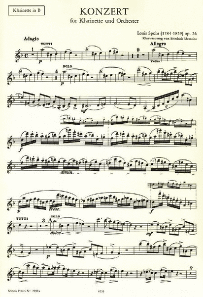 Clarinet Concerto No.1 in C minor