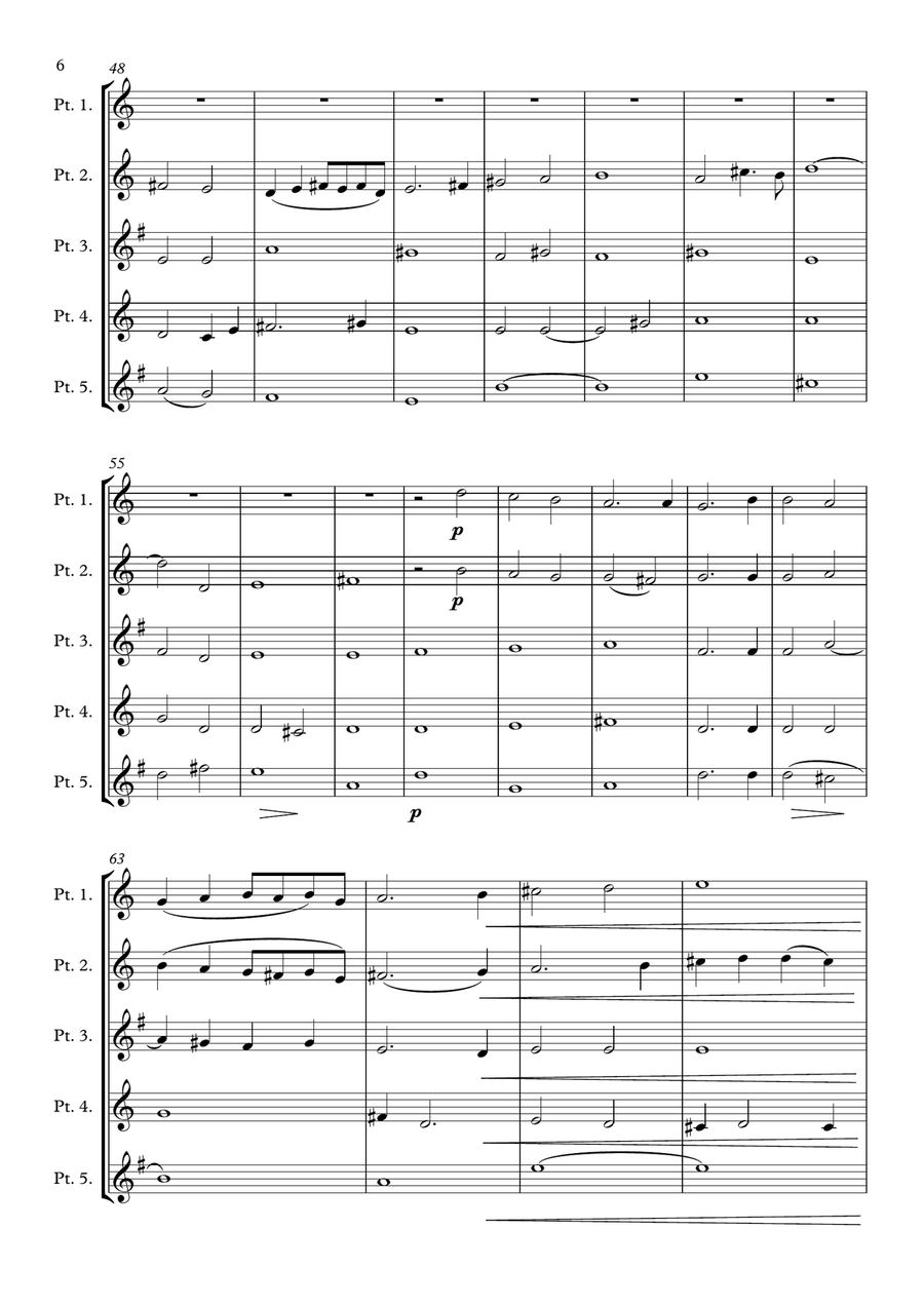 Monteverdi - The Seventh Book of Madrigals (1619) - 07. O viva fiamma a5 Brass Ensemble scores gallery preview page 6