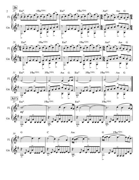 Meditation (Meditație) - miniature for flute (/violin/oboe/clarinet) and guitar(/piano/harp/marimba image number null