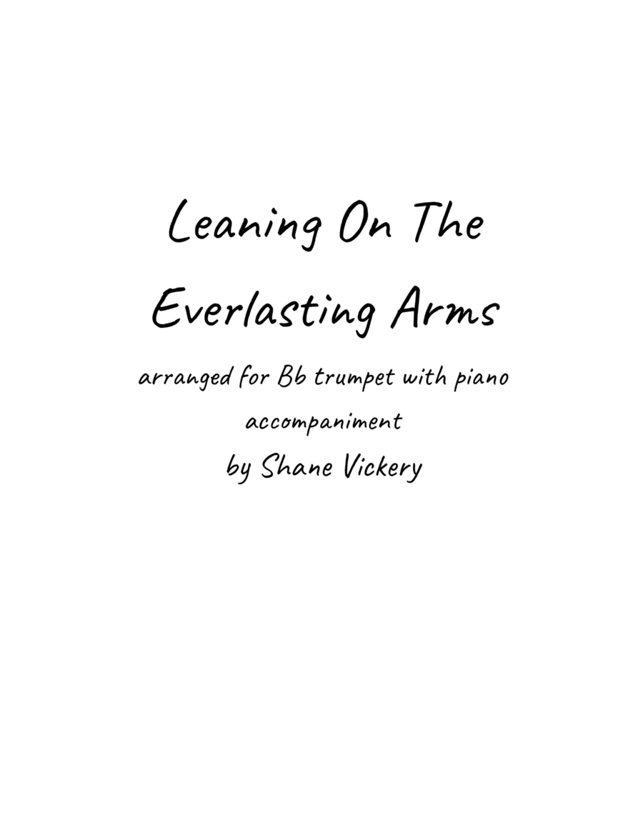 Leaning On The Everlasting Arms Trumpet Solo scores gallery preview page 1