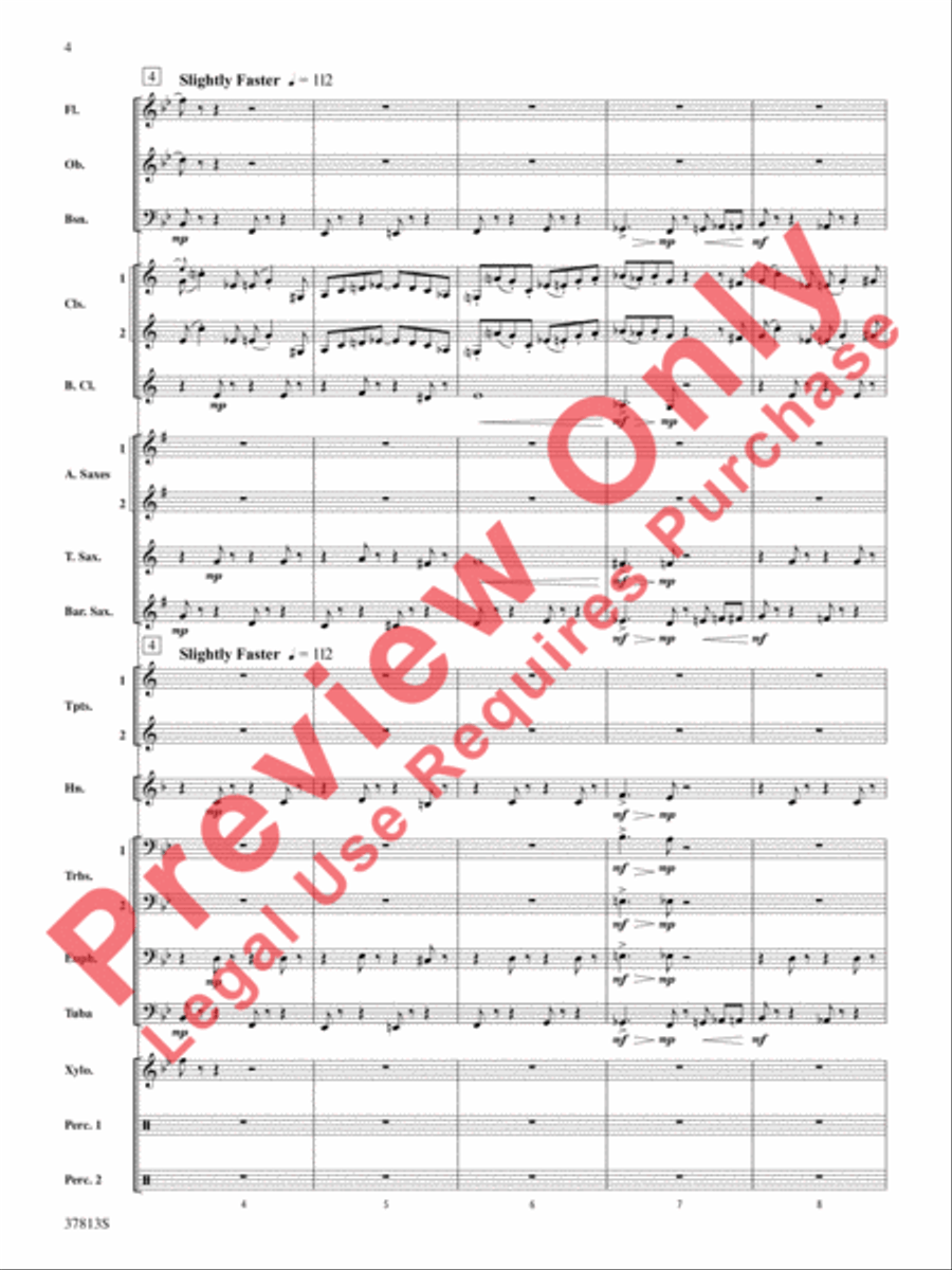 Ants in My Pants Concert Band scores gallery preview page 4