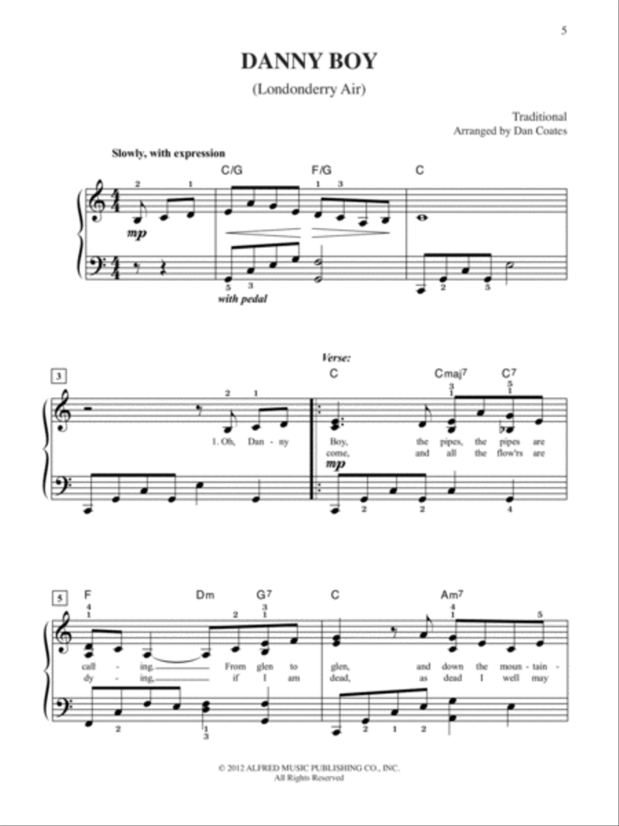Top-Requested Irish Sheet Music Easy Piano scores gallery preview page 3