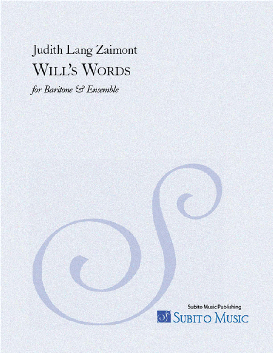 Will's Words Choir scores gallery preview page 1