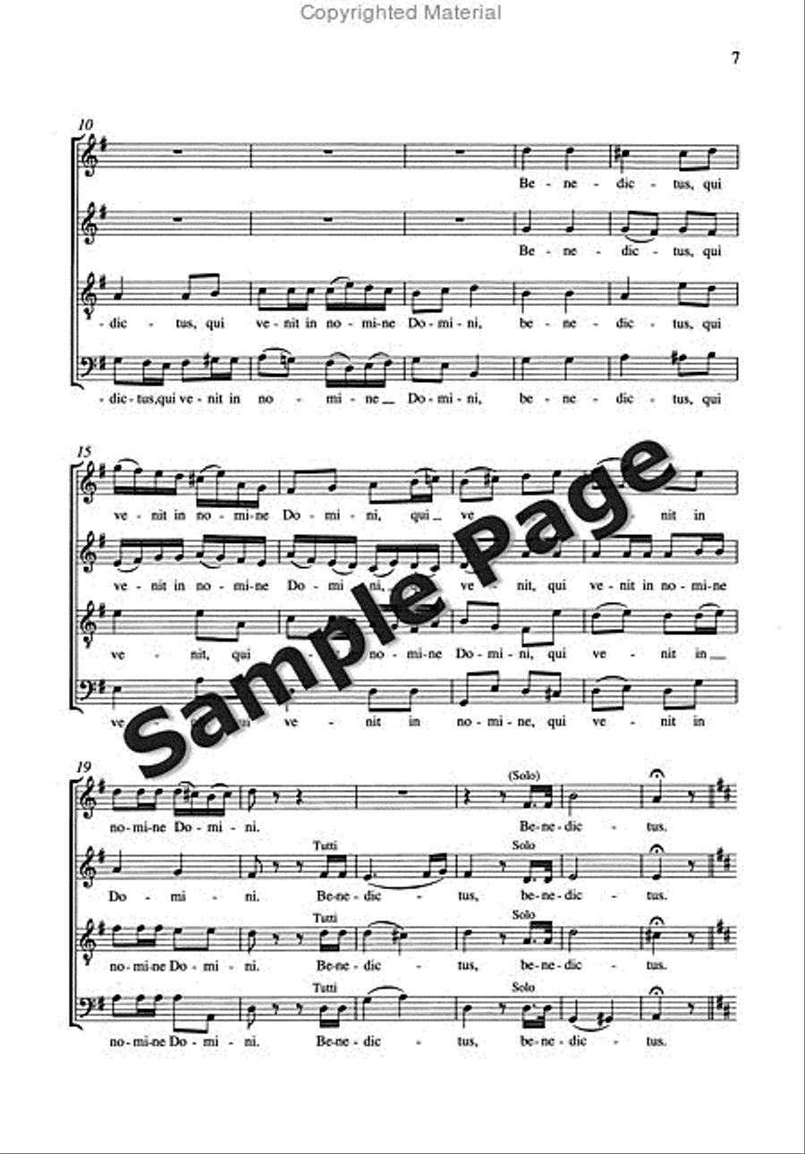 Saetze 4 Einer 'messe' Satb 4-Part scores gallery preview page 8