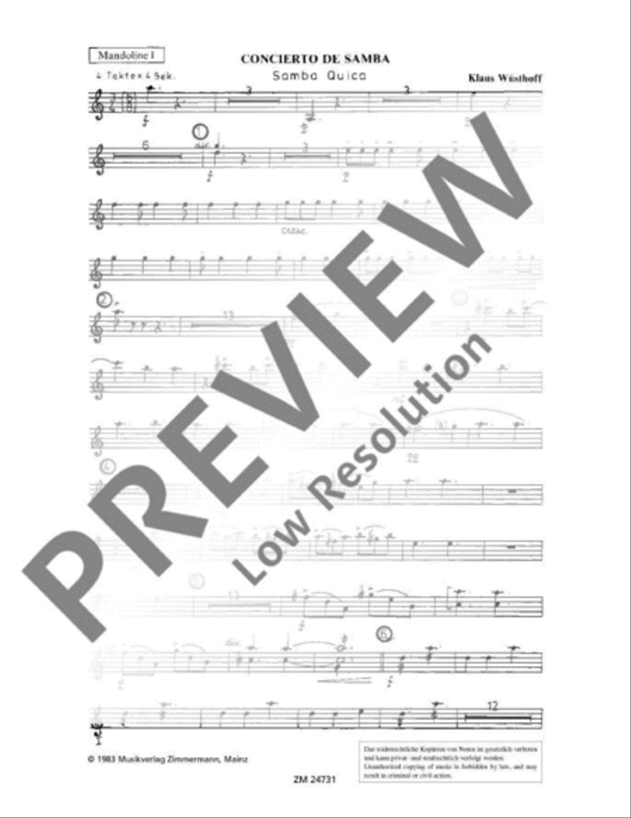 Concierto de Samba Mandolin scores gallery preview page 2