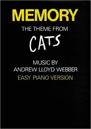 Book cover for Memory Easy Piano Version