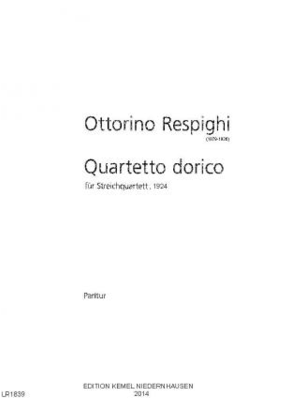 Book cover for Quartetto dorico