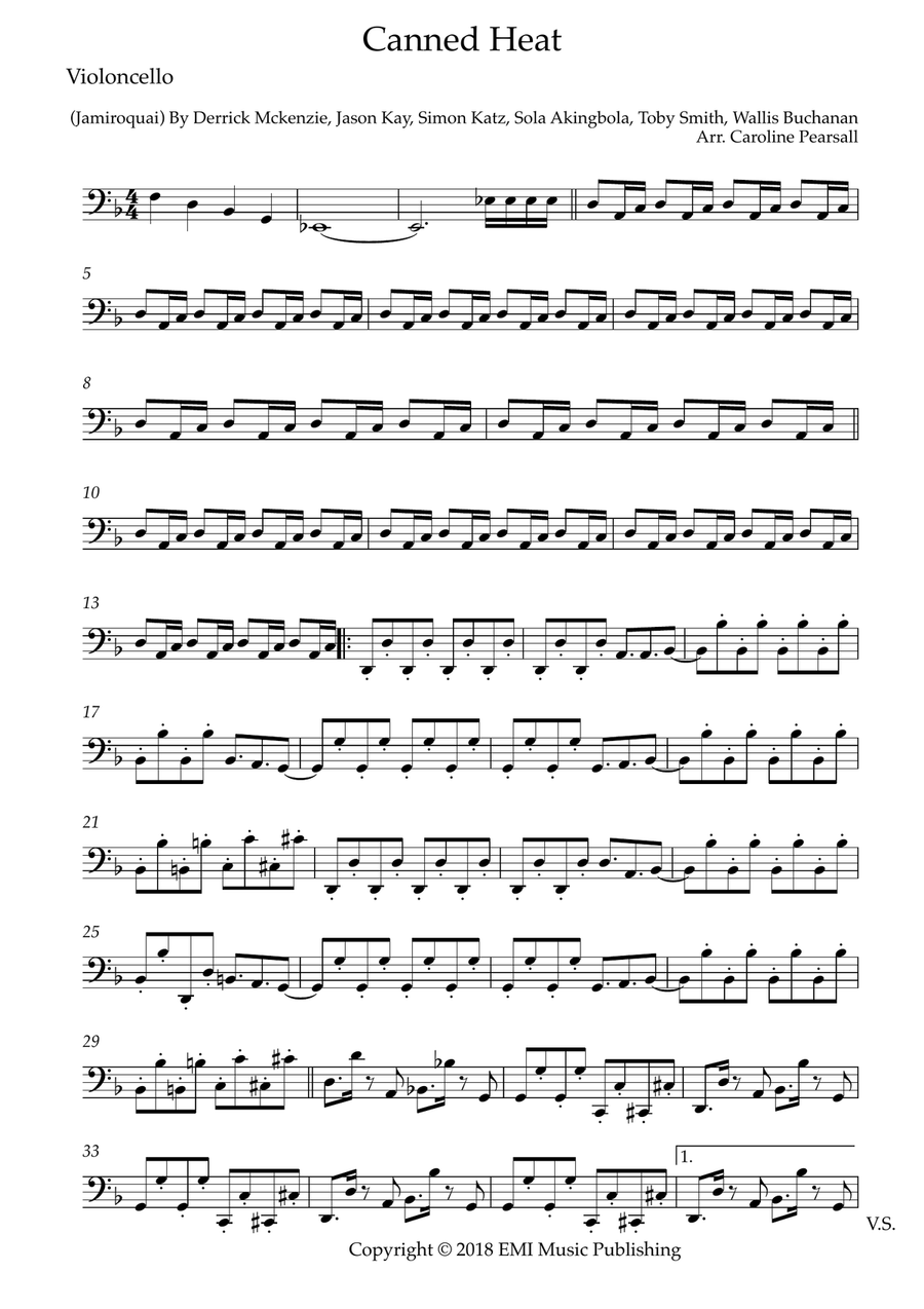 Canned Heat String Quartet scores gallery preview page 6