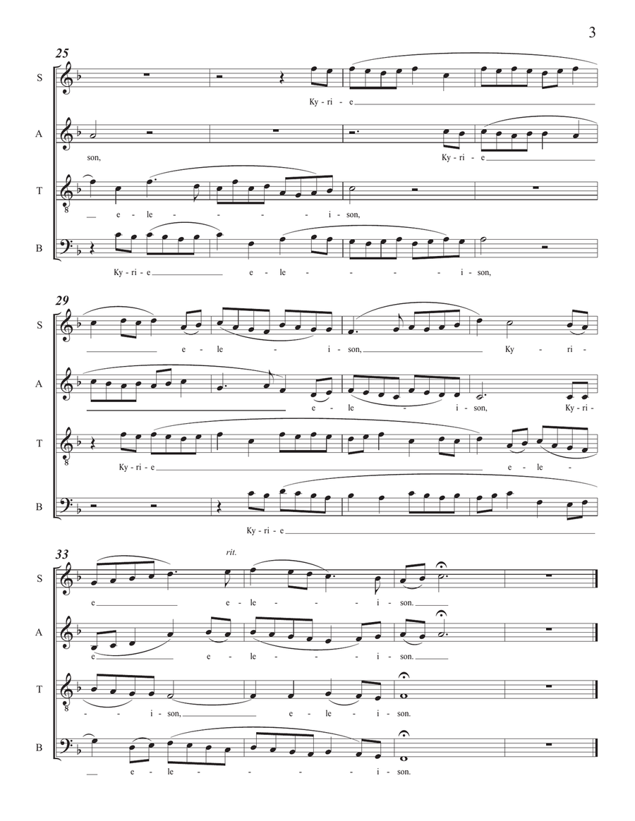 MISSA DE ANGELIS with CREDO 4-Part scores gallery preview page 5