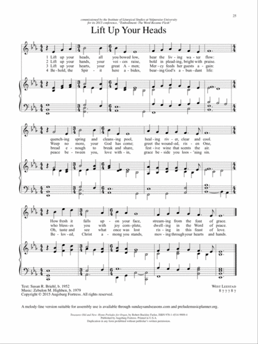 Treasures Old and New: Hymn Preludes for Organ Organ Solo scores gallery preview page 11