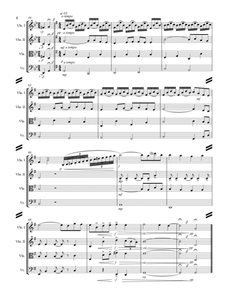 Ravel - Pavane For A Dead Princess (for String Quartet) image number null