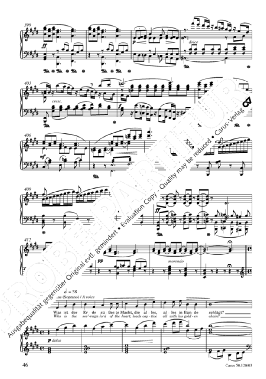Christoforus + Das Tochterlein des Jairus (Gesamtausgabe, Bd. 9) 4-Part scores gallery preview page 47