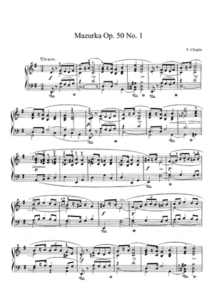 Book cover for Chopin Mazurka Op. 50 No. 1-3