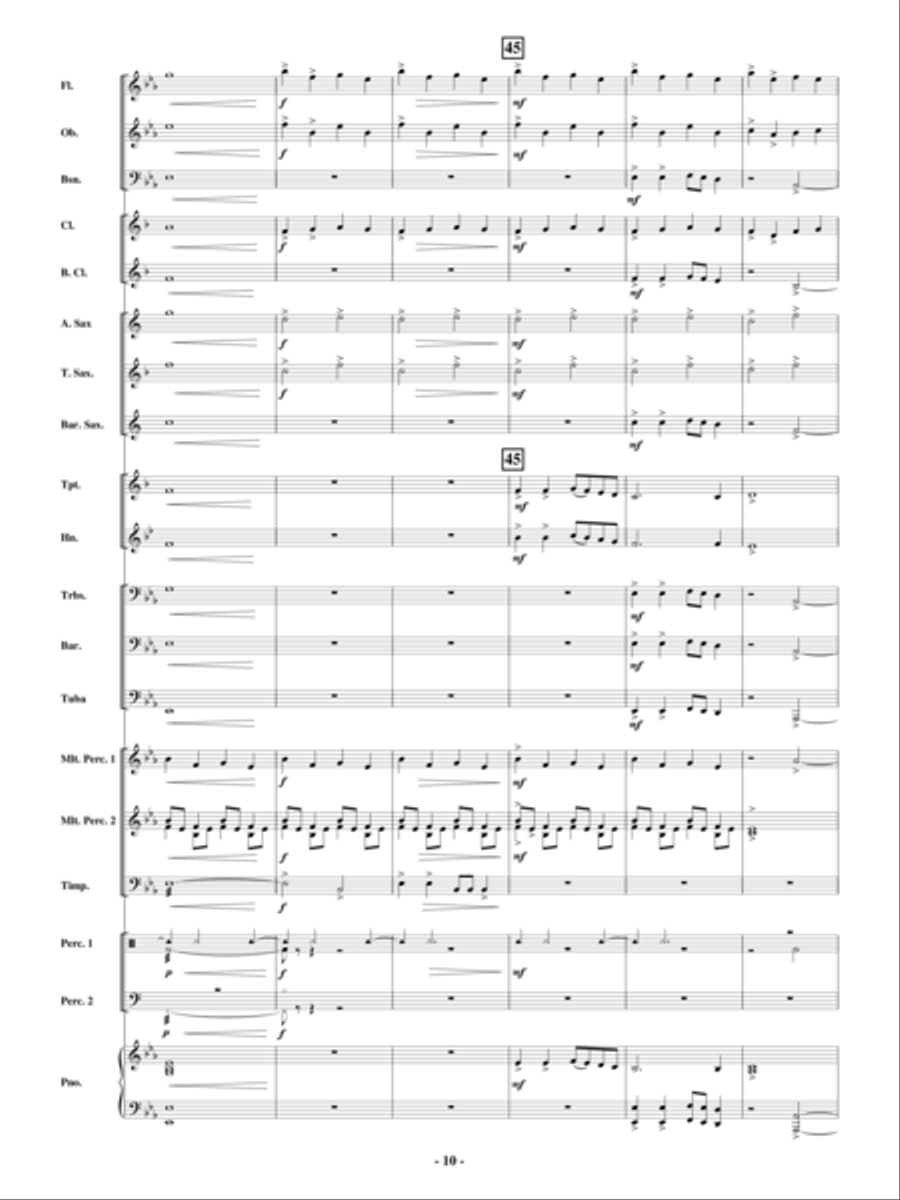Holiday Bells Are Ringing Concert Band scores gallery preview page 9