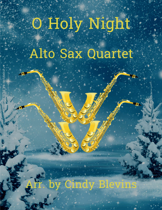 Book cover for O Holy Night, Alto Sax Quartet
