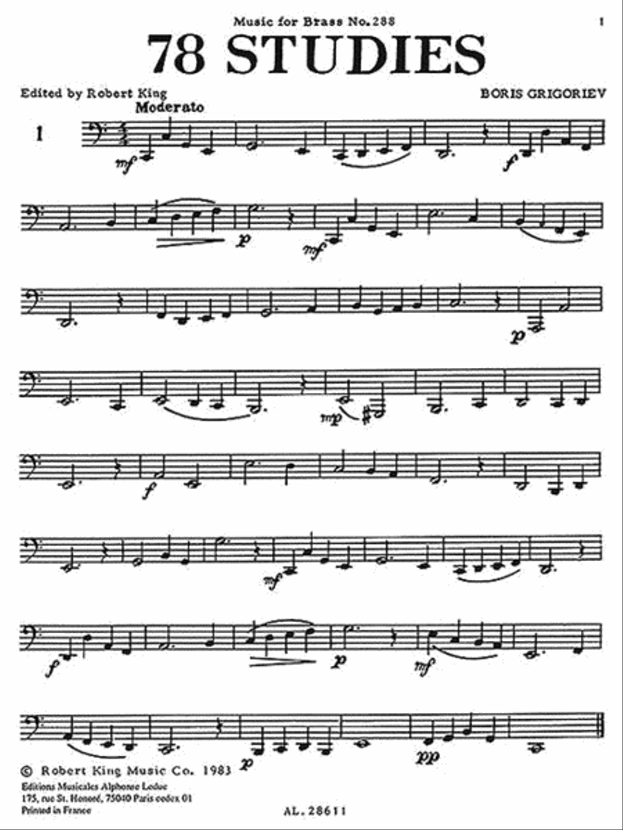 78 Studies for Tuba 78 Studies for Tuba Tuba scores gallery preview page 2