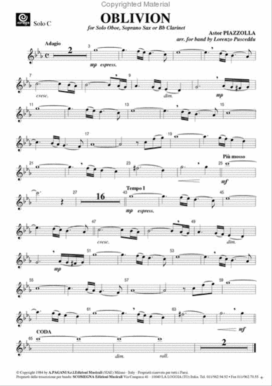 Oblivion Concert Band scores gallery preview page 3
