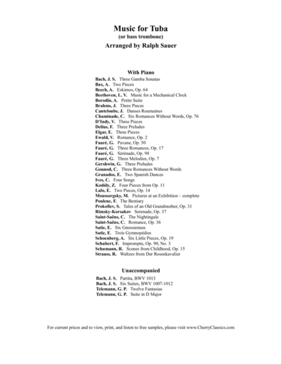 Danses Roumaines for Tuba or Bass Trombone & Piano Bass Trombone scores gallery preview page 7