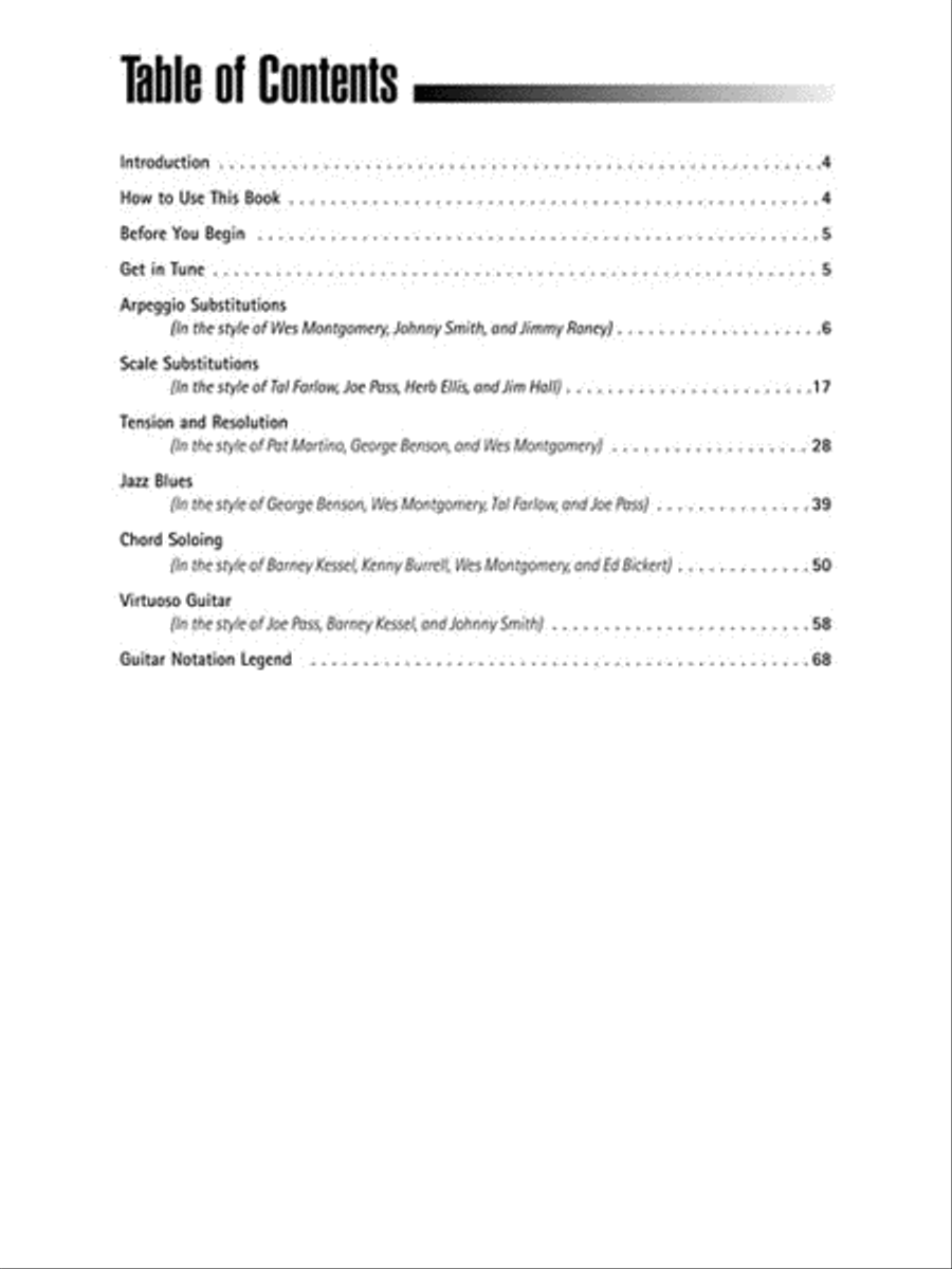 Jazz Solos for Guitar Electric Guitar scores gallery preview page 3
