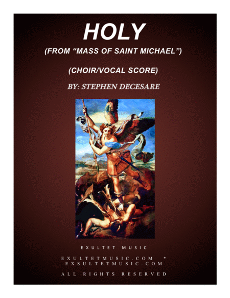 Holy (from "Mass of Saint Michael" - Choir/Vocal Score) image number null
