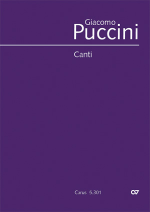 Book cover for Puccini: Canti per voce e pianoforte