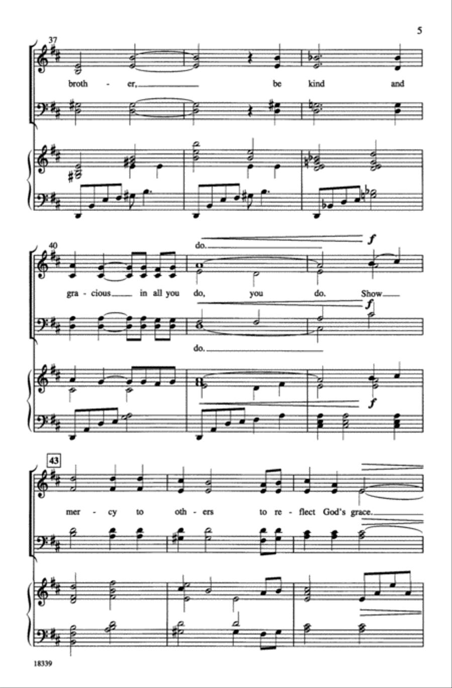 Love One Another 4-Part scores gallery preview page 5