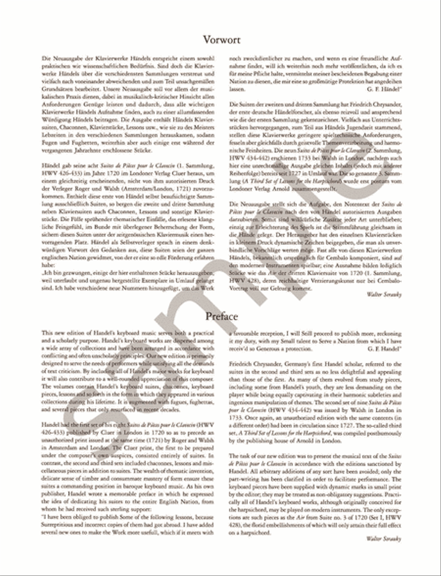 Keyboard Works -- Suites (Second Set) HWV 434-442 Piano scores gallery preview page 3