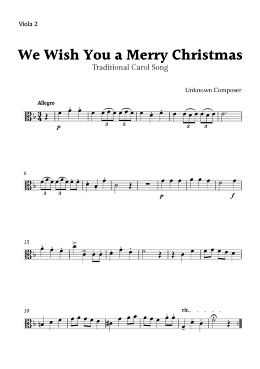 We Wish you a Merry Christmas for Viola Quartet image number null