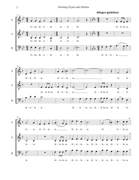 Morning Hymn And Alleluia image number null