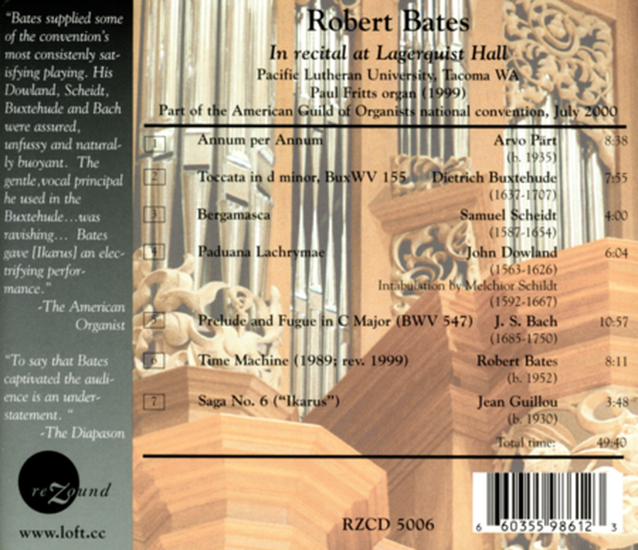 Robert Bates: in Recital At La
