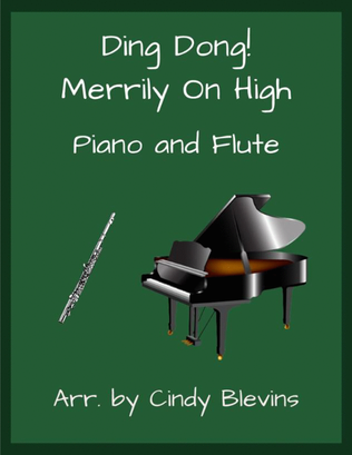 Ding Dong! Merrily on High, for Piano and Flute