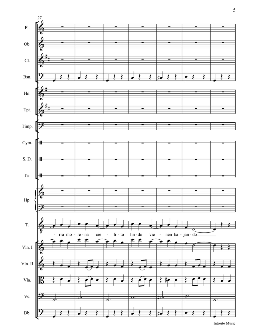 Cielito Lindo Full Orchestra scores gallery preview page 5