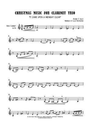 Christmas Music for Clarinet Trio - BASS CLARINET PART