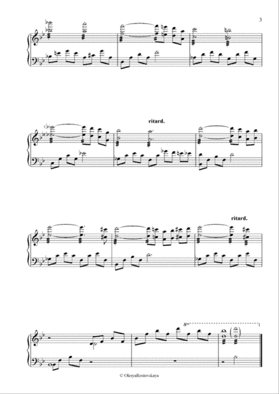 Olesya Rostovskaya. 12 Elegies for carillon Glockenspiel scores gallery preview page 6