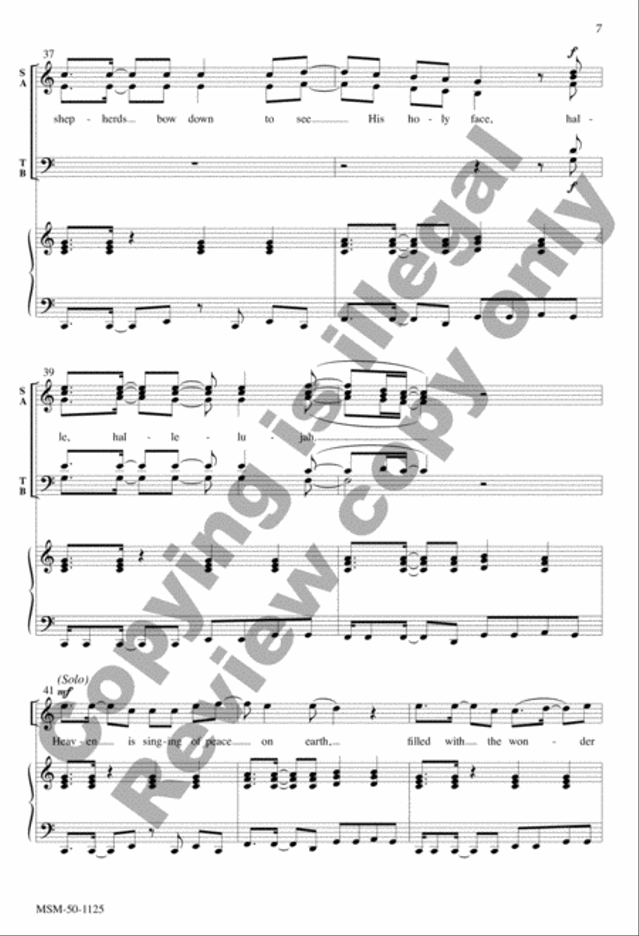 A King Is Born 4-Part scores gallery preview page 7
