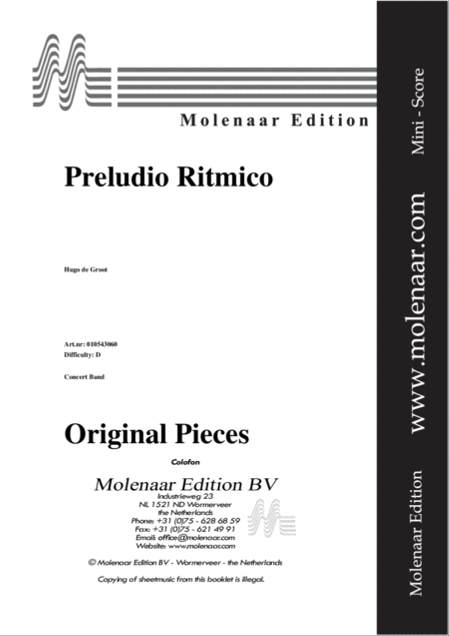 Preludio Ritmico Concert Band scores gallery preview page 2