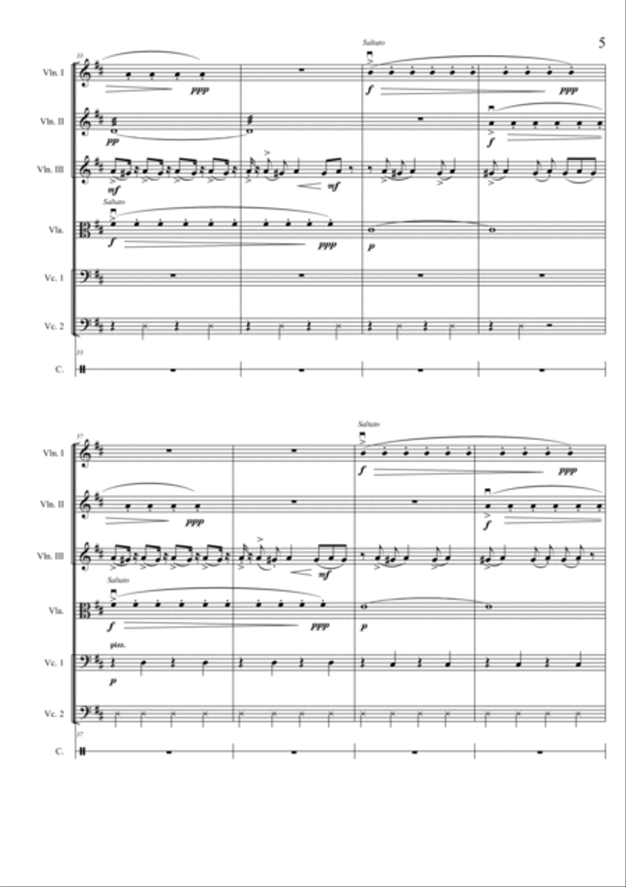 Born Slippy Small Ensemble scores gallery preview page 5
