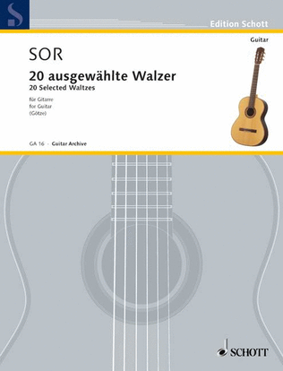 Book cover for 20 ausgewählte Walzer