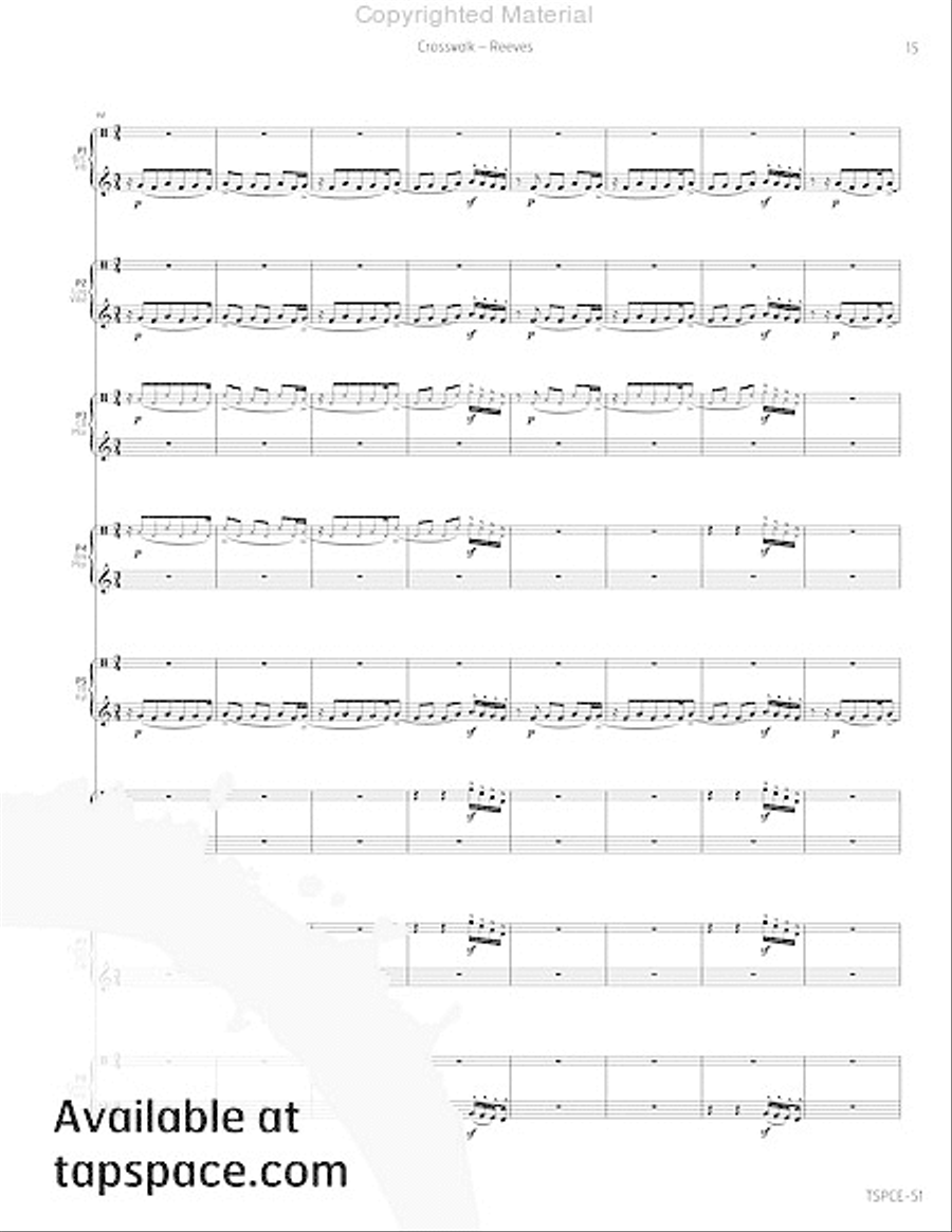 Crosswalk Crosswalk Percussion Ensemble scores gallery preview page 20