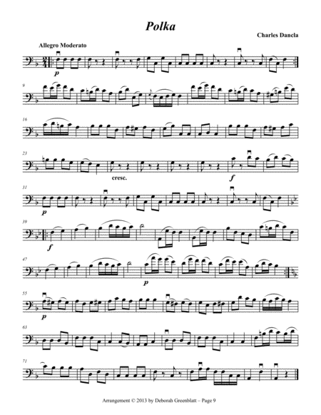 Polka Trios for Strings - Cello C