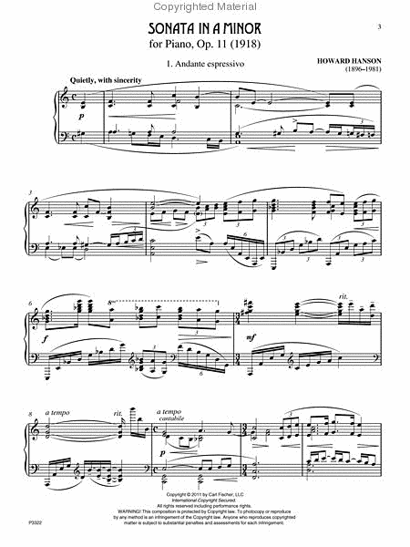 Sonata In A Minor, Op. 11 (1918)