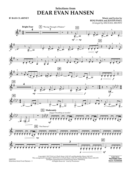 Selections from Dear Evan Hansen - Bb Bass Clarinet