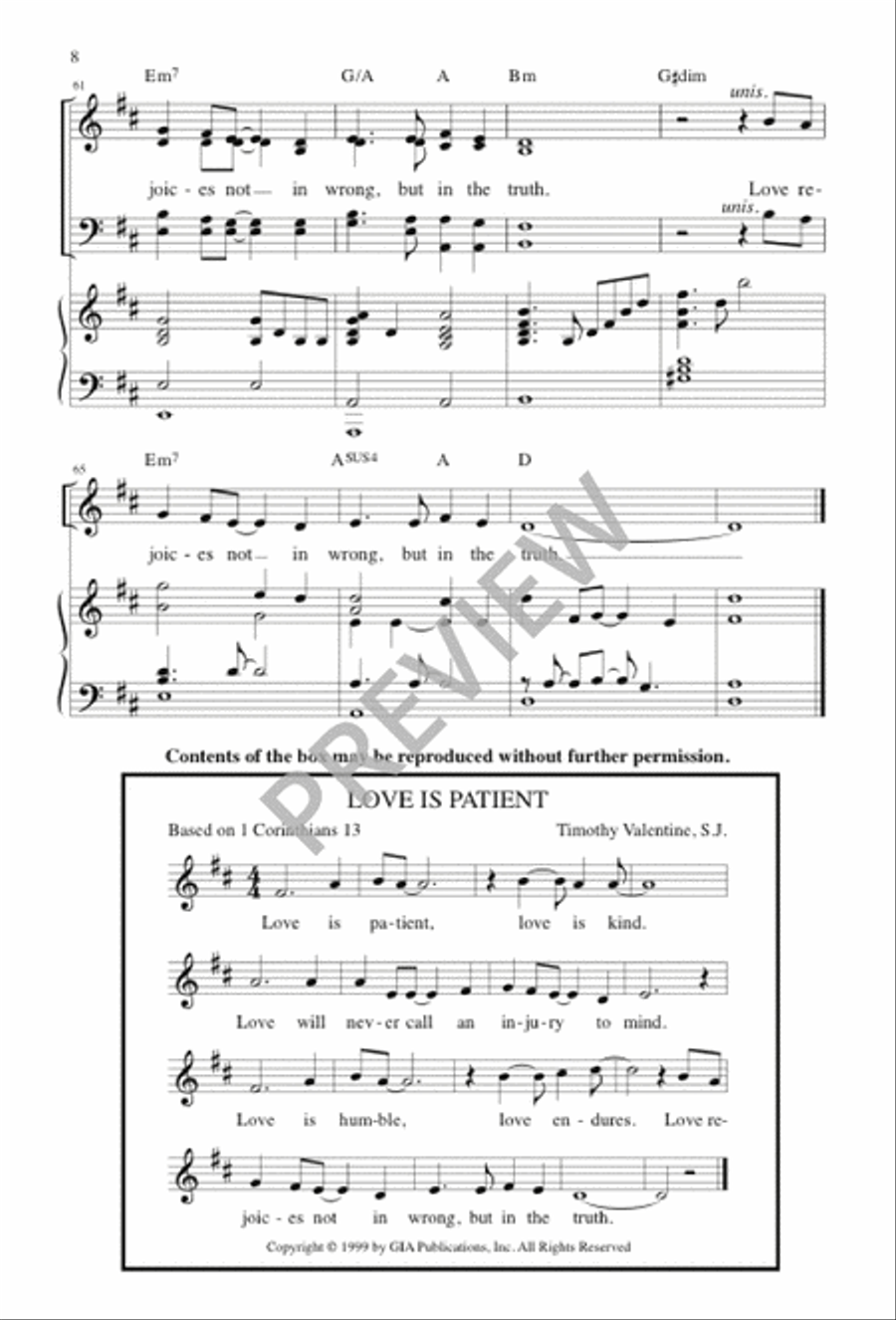Love Is Patient Love Is Patient 4-Part scores gallery preview page 9