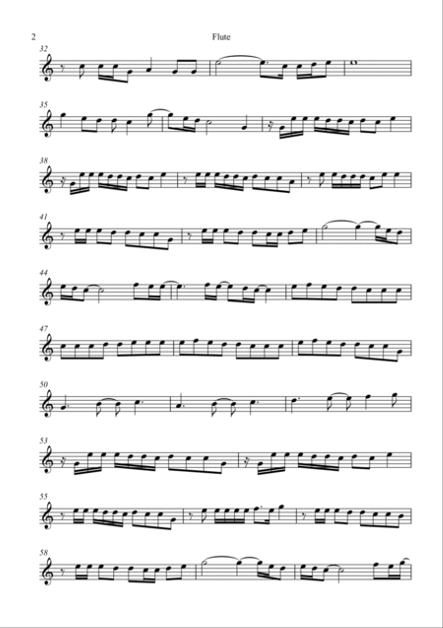 The Climb Flute Solo scores gallery preview page 2