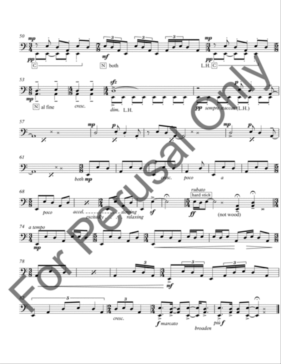 Four Verses For Timpani Percussion scores gallery preview page 6
