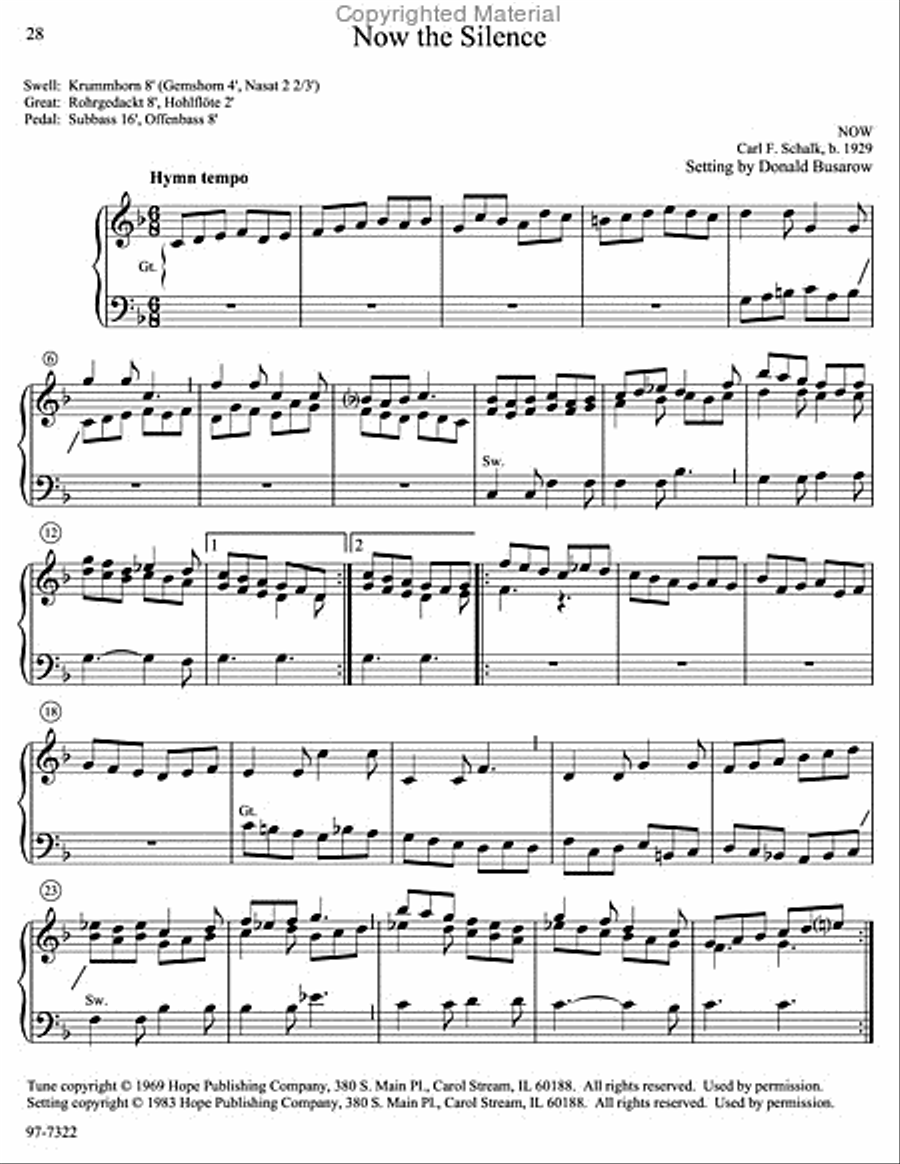 Musica Sacra: Easy Hymn Preludes for Organ, Vol. 7 Organ scores gallery preview page 12