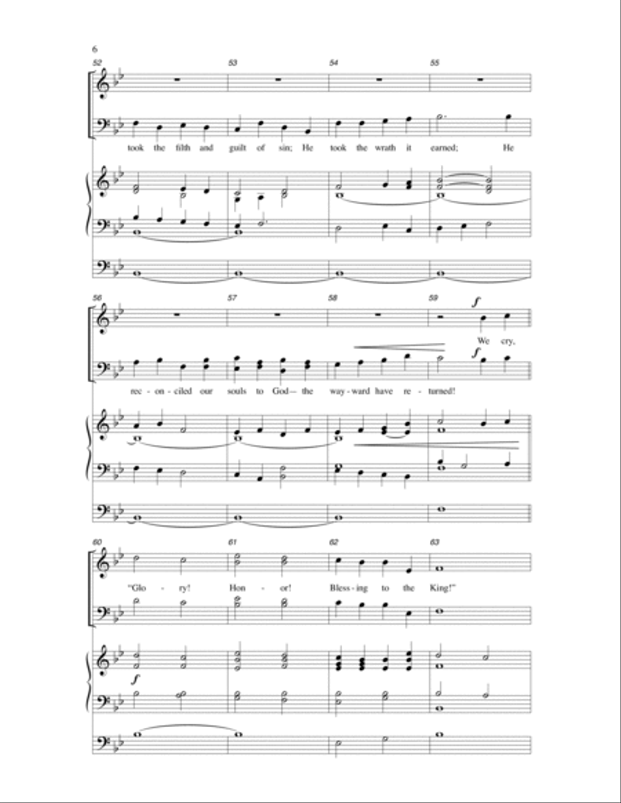 Give Him Glory! Give Him Glory! 4-Part scores gallery preview page 5